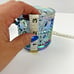 Vintage Indiana Glass Windsor Carnival Iridescent Blue Creamer & Sugar Bowl Set