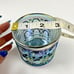 Vintage Indiana Glass Windsor Carnival Iridescent Blue Creamer & Sugar Bowl Set