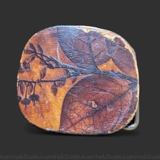Vintage Natural Leaf Design Belt Buckle Men Women Accessory Forest Inspired