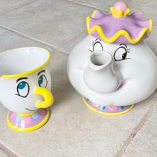 Disney Mrs Potts and chip ceramic set