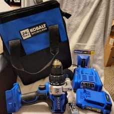 Brand New Kobalt 24V Max 1/2 Variable Speed Hammer Drill Kit