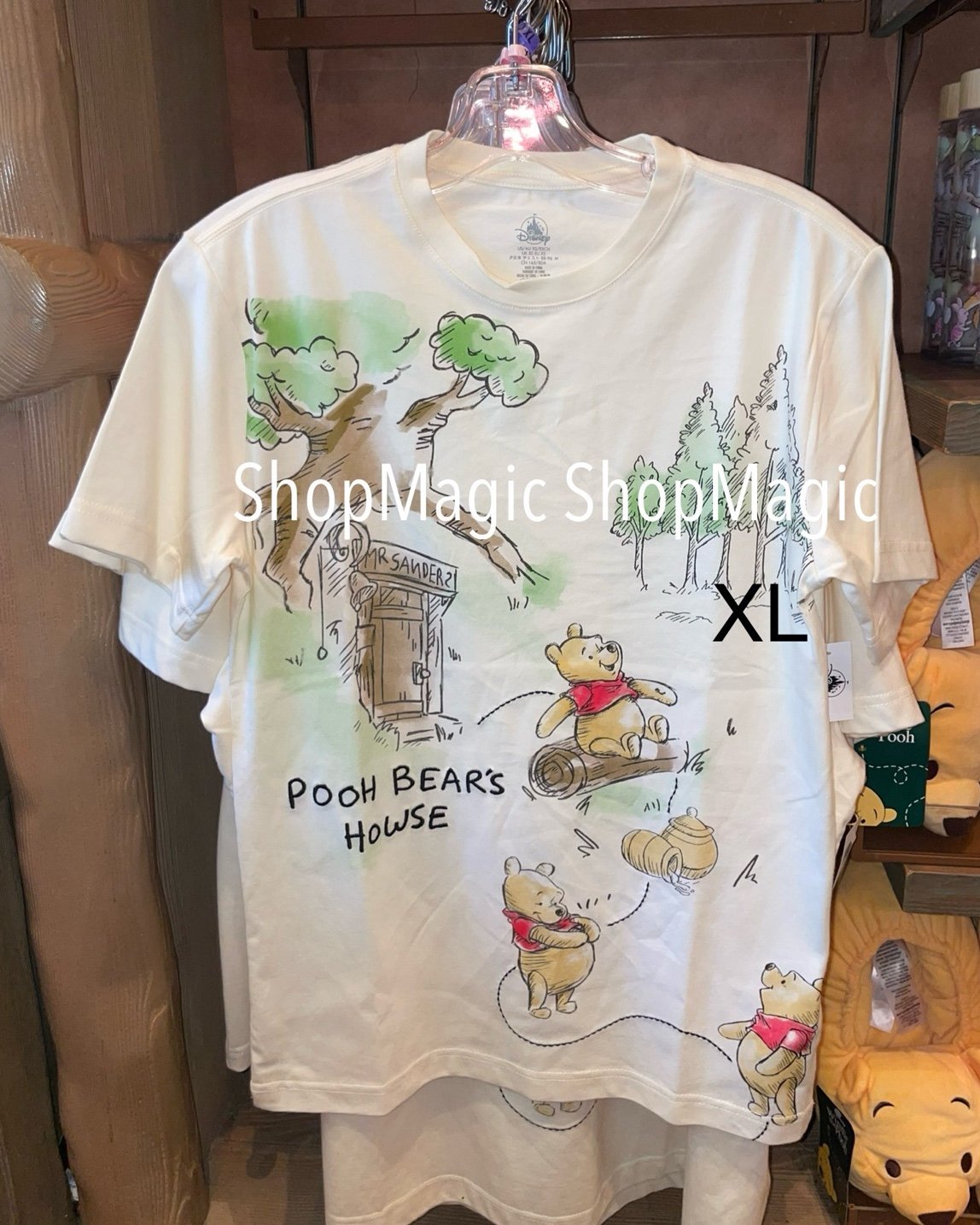 Disney Parks Winnie the Pooh Pooh Bear's Howse T-Shirt XL