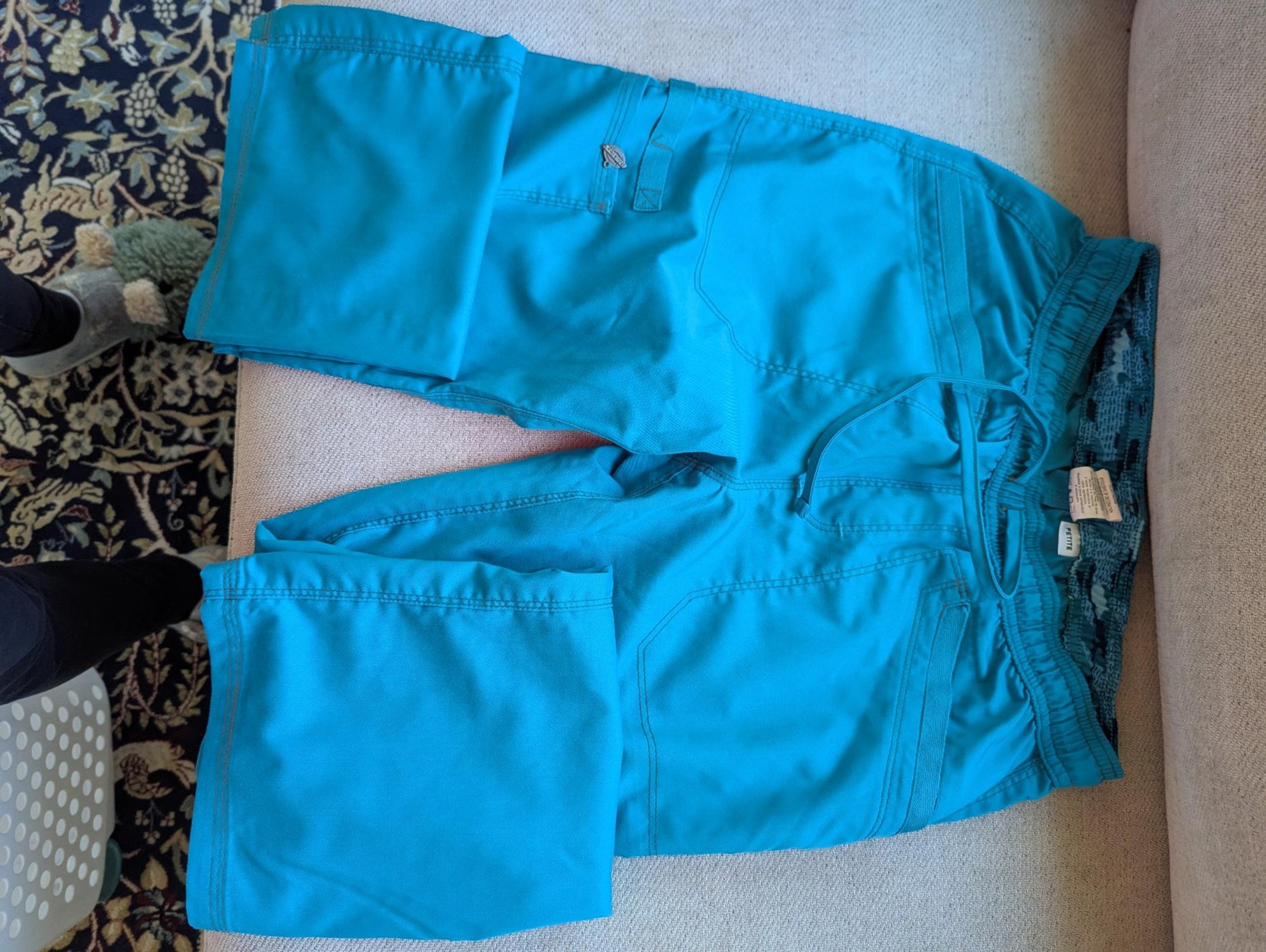 Women's Caribbean blue scrub pants