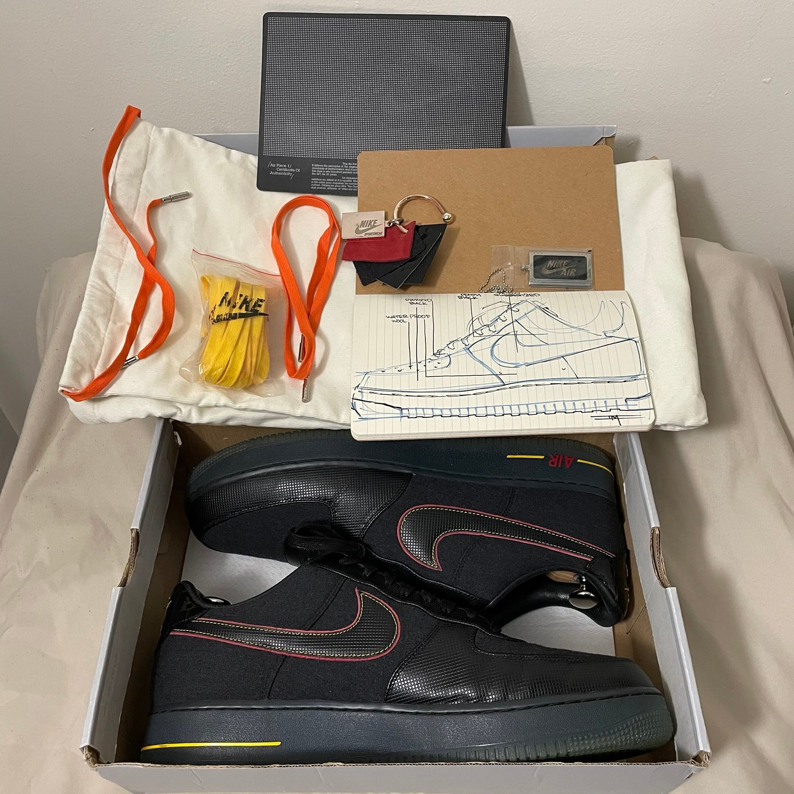 Nike Air Force 1 Bespoke DJ Clark Kent Lottery Ticket men’s 15