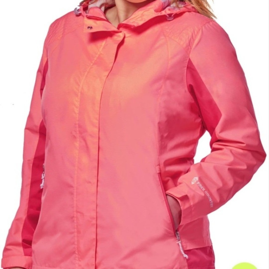FREE COUNTRY Women's Plus Size Sunswept Athletx Windbreaker Jacket 1X. New!