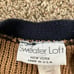 Vtg Sweater Loft New York USA Sewing Knitting Craft Design Navy Sweater Size S