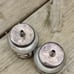 Antique sterling sugar and creamer pair