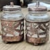 Antique sterling sugar and creamer pair
