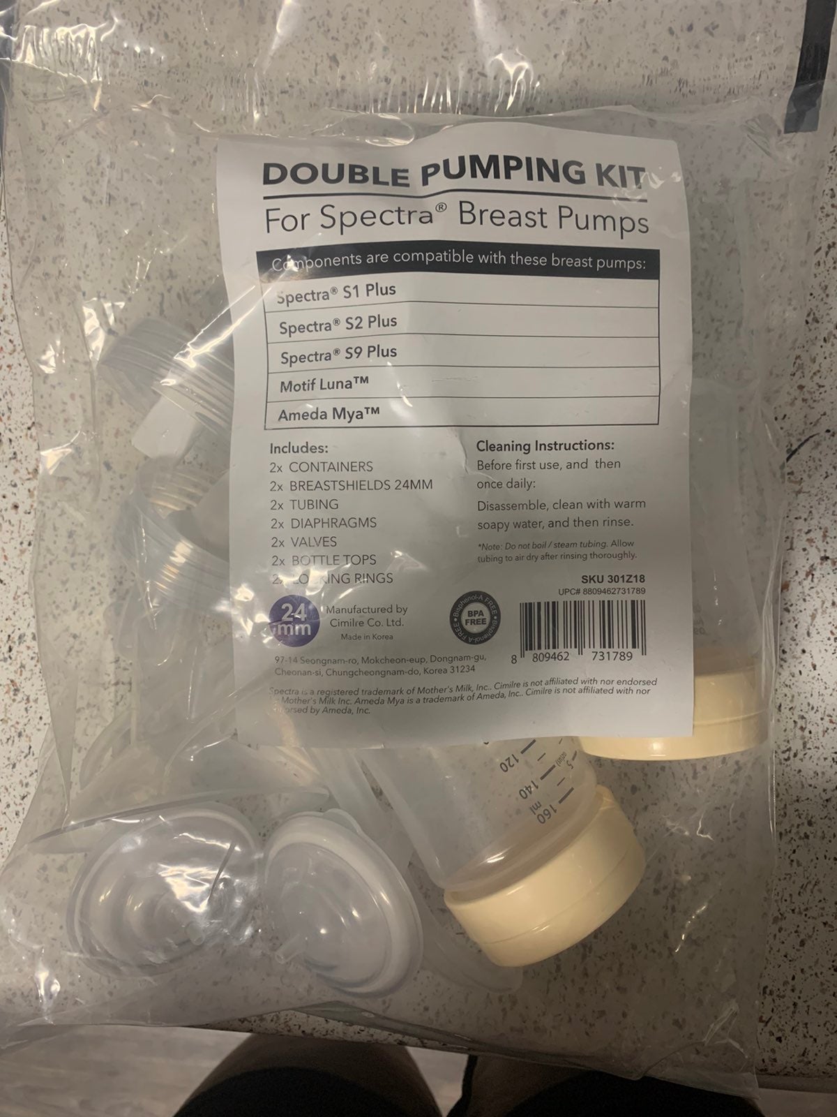 DOUBLE PUMPING KIT Spectra® S1 Plus Spectra® S2 Plus Spectra Ⓡ S9 Plus Motif