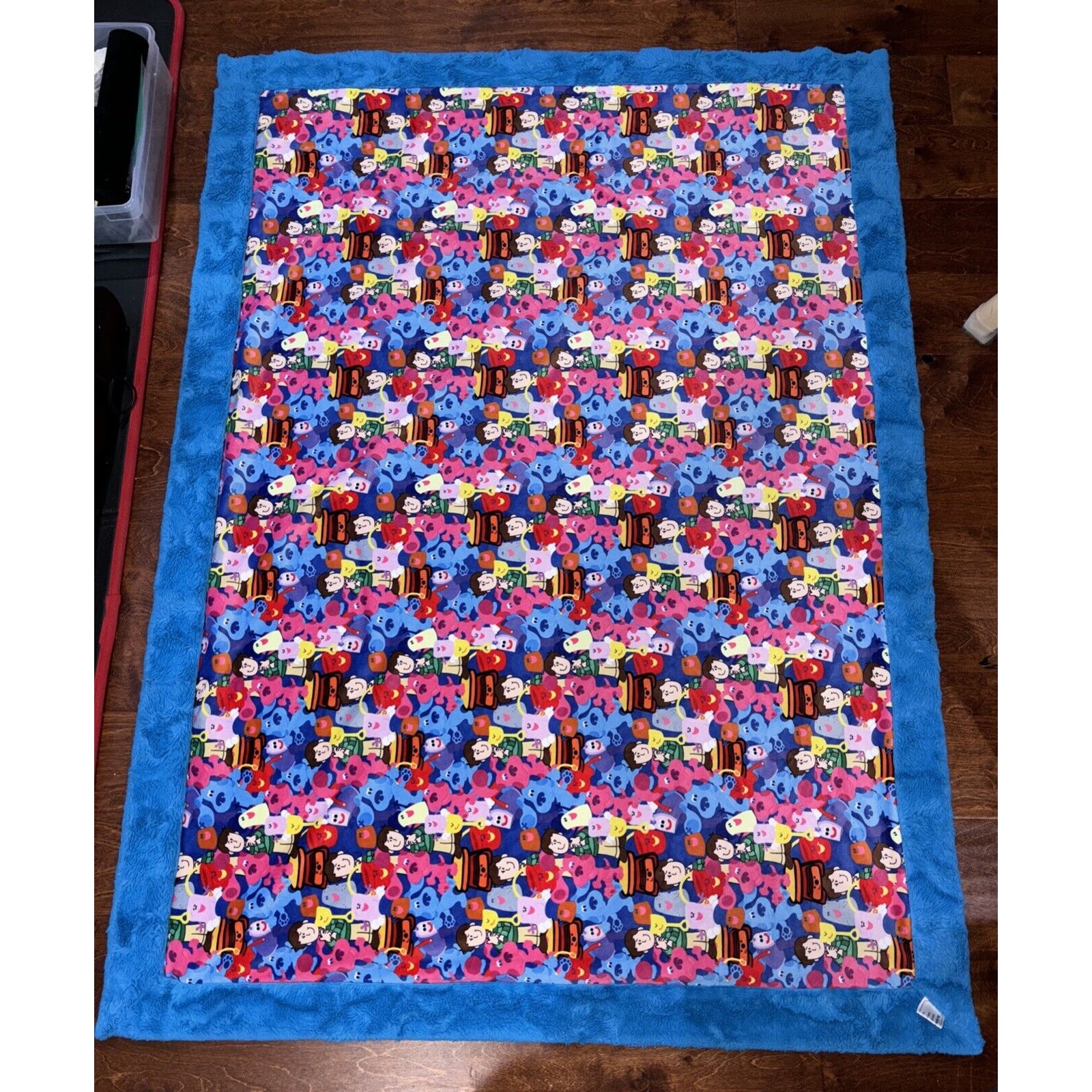 The Southern Minky Co Blues Clues & Friends Fleece Throw Blanket Rare HTF 41x55”