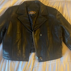 Genuine biker leather jacket