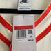 Nike Men’s Sportswear Flames Fire Shirt White/Red DV9642-133 Sz L NWT MSRP 85