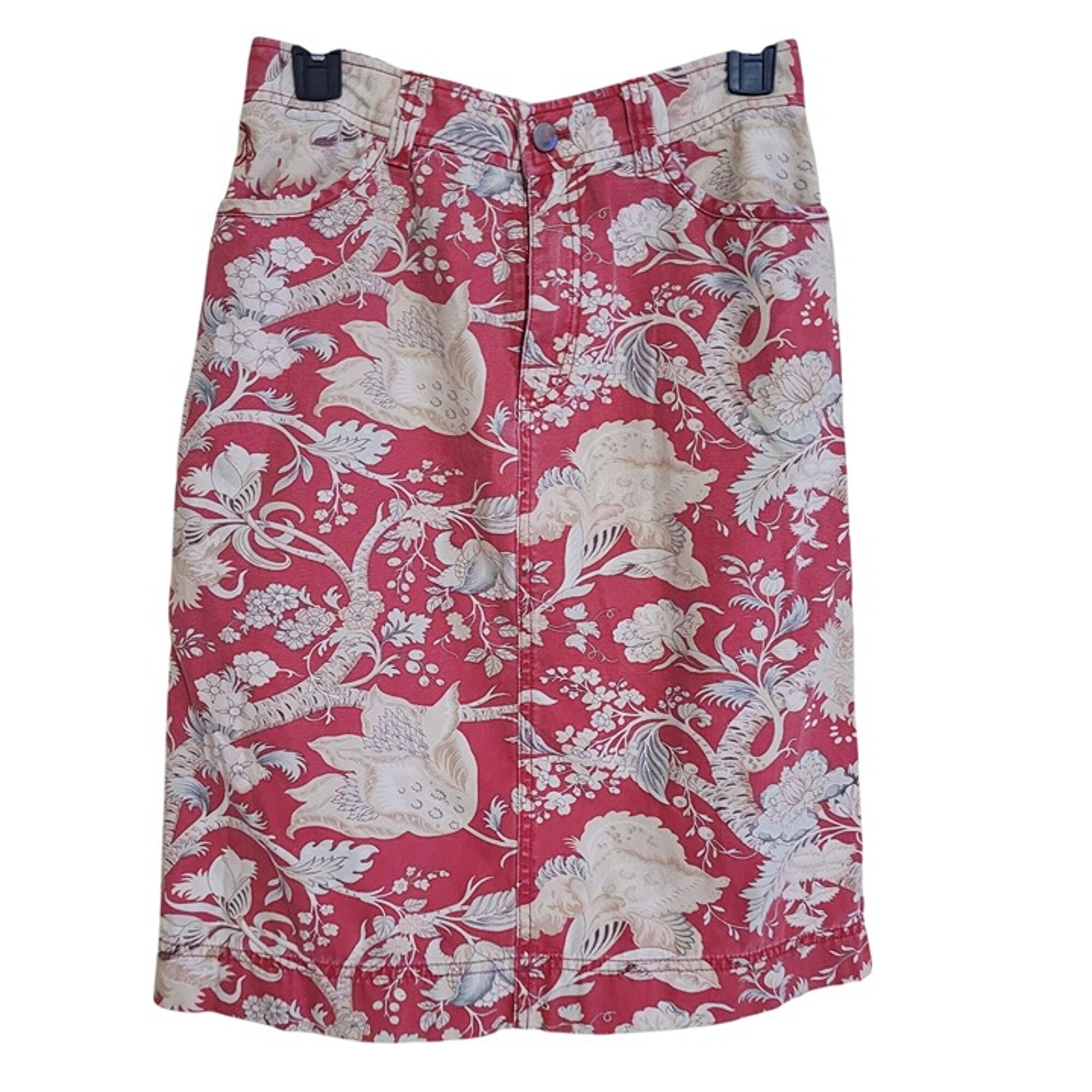 Vintage Pendleton Red Floral A-Line Skirt Size 4 Country Cabincore Western