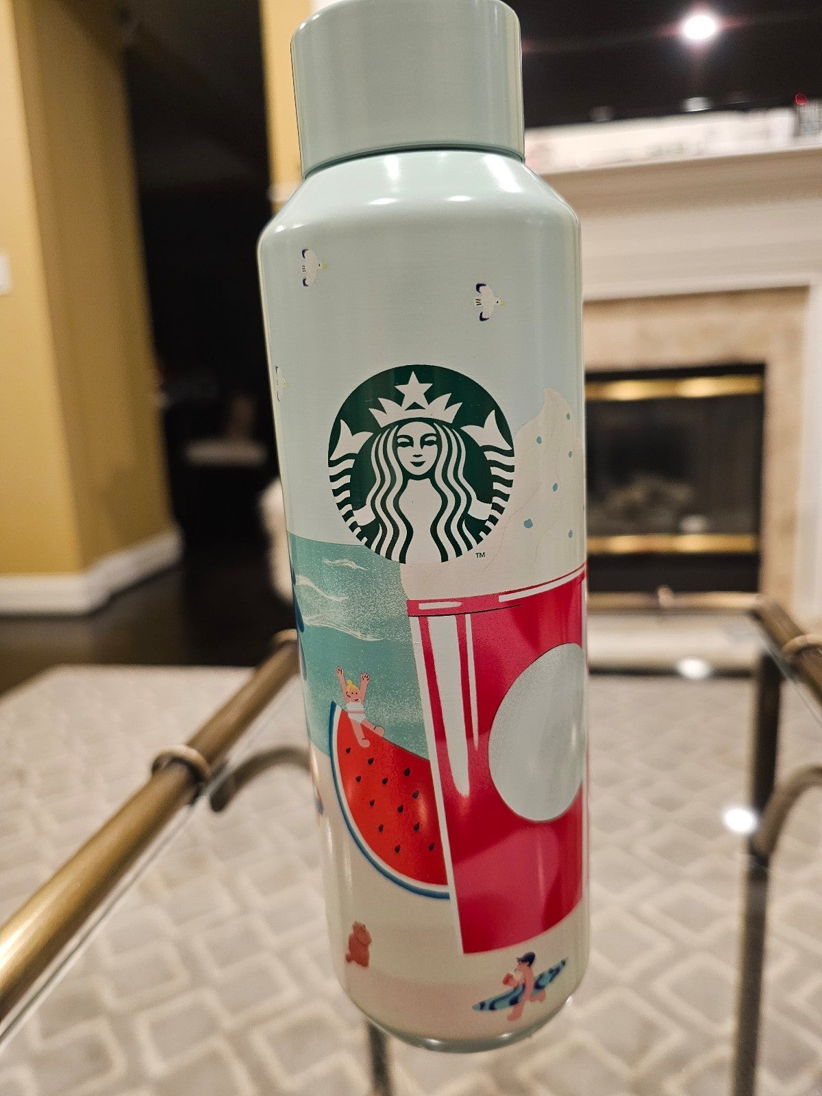 Starbucks Japan Watermelon Beach Stainless Bottle 20oz