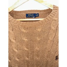 Polo Ralph Lauren Mens XL Cotton Cable Knit Sweater Pony Logo Casual Preppy