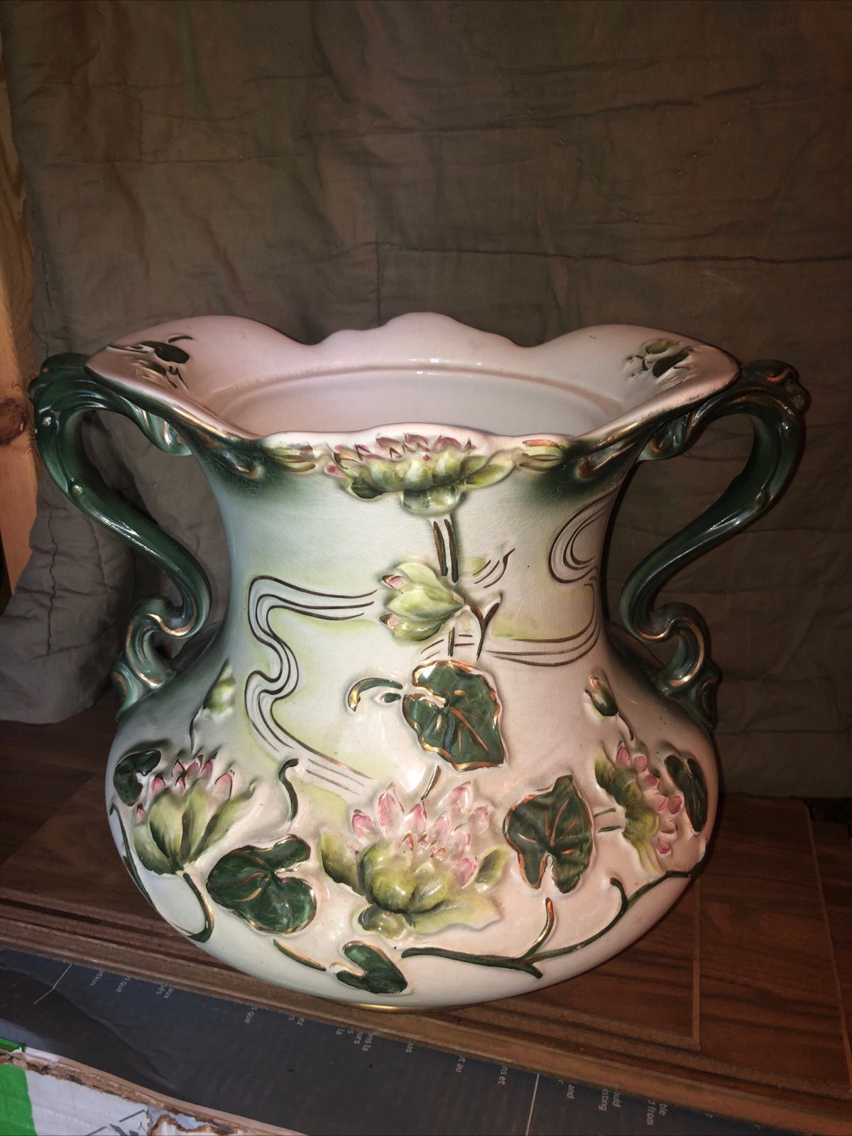 Antq c.1880-90s HAYNES Baltimore Lrg Art Pottery Planter Jardiniere VGC!.