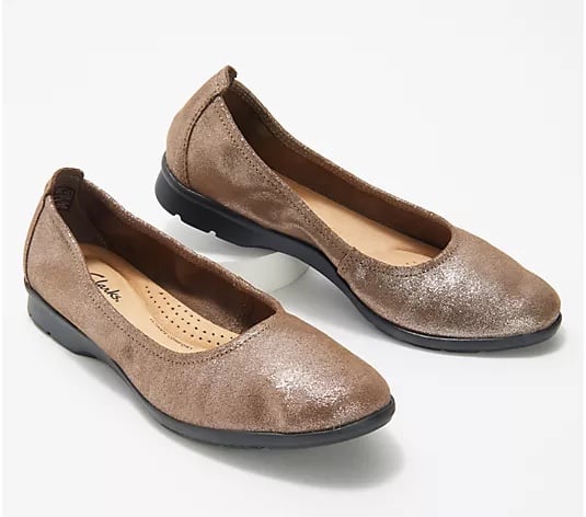Clarks Collection Flexible Slip-On Flats - Jenette Ease casual classic comfy