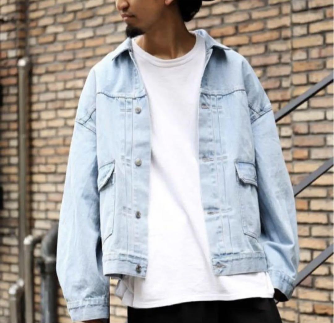 BIG SILHOUETTE COLOR DENIM JACKET