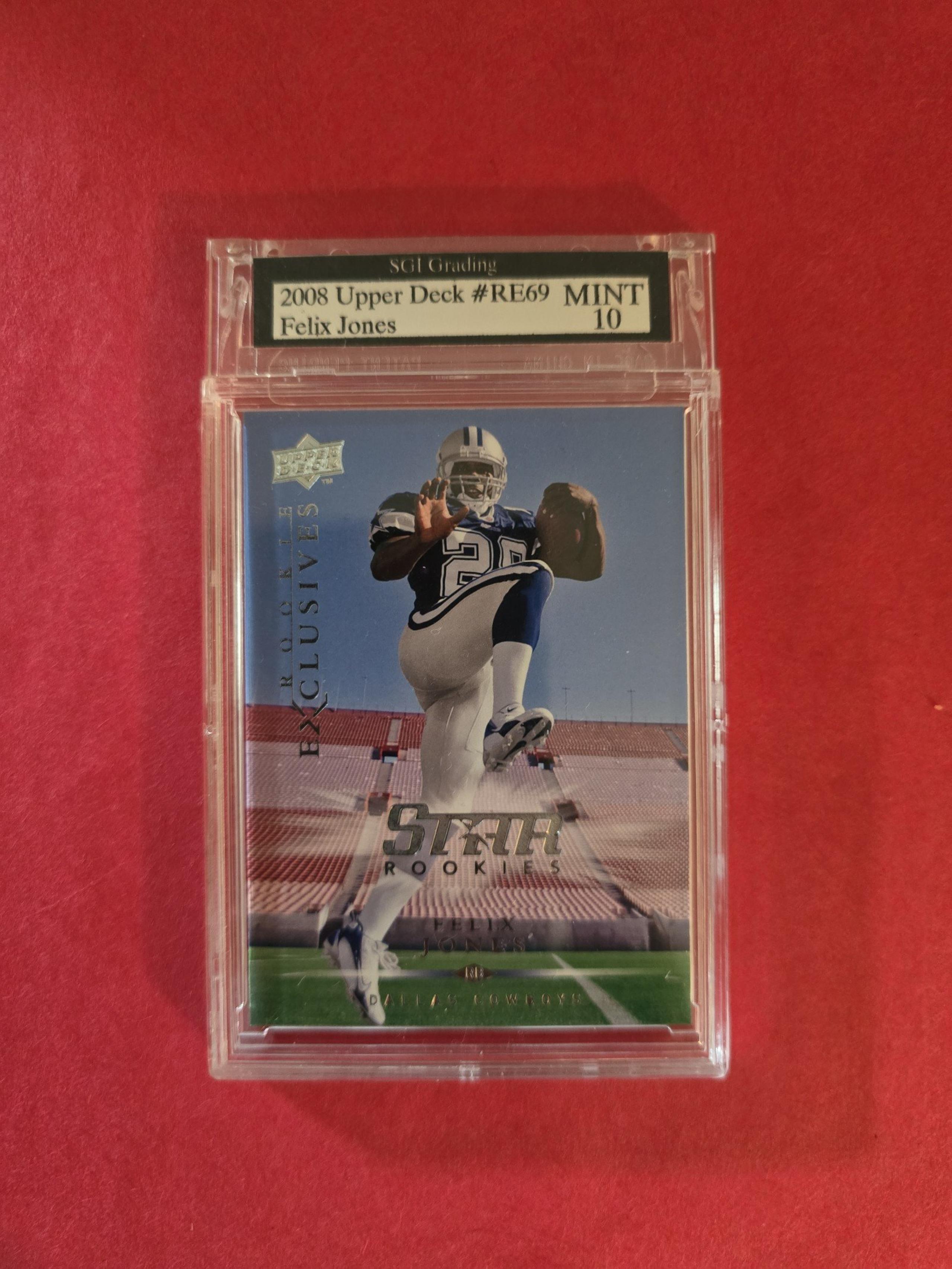 2008 UpperDeck Felix Jones Graded 10 Dallas Cowboys