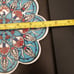 2 Turkish Ceramic Tile Trivet Multi color Flowers White Accents 7.25”