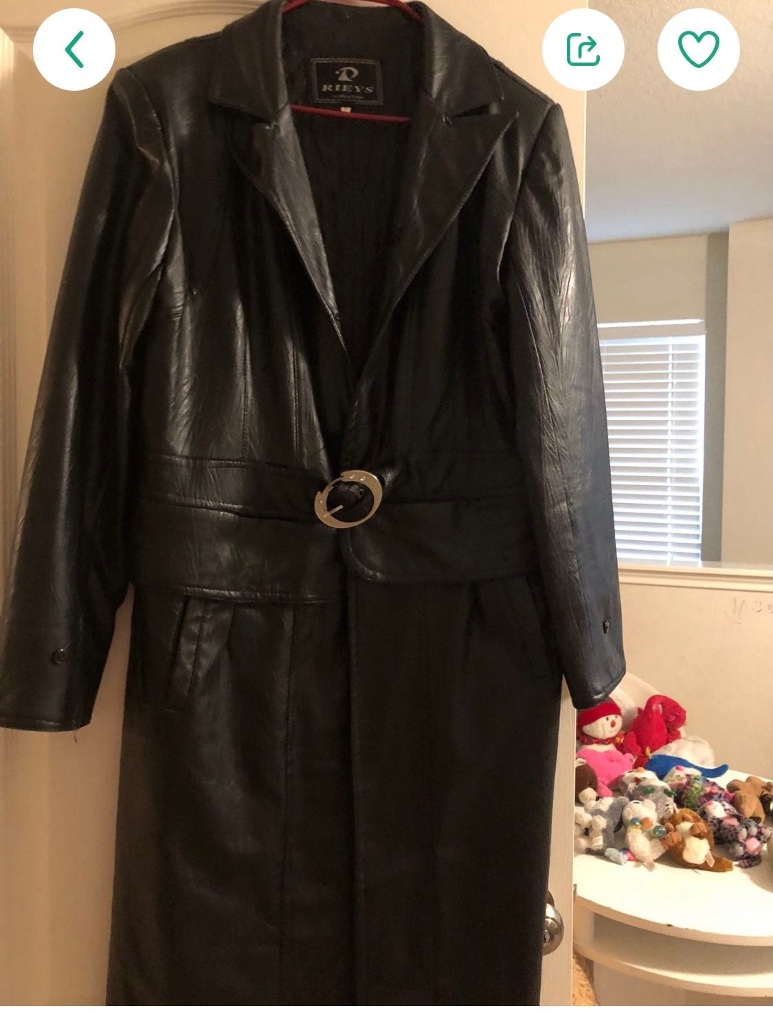Leather long cota