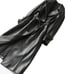 Black Women's Leather Sheepskin Trench Coat Black Vintage Coat