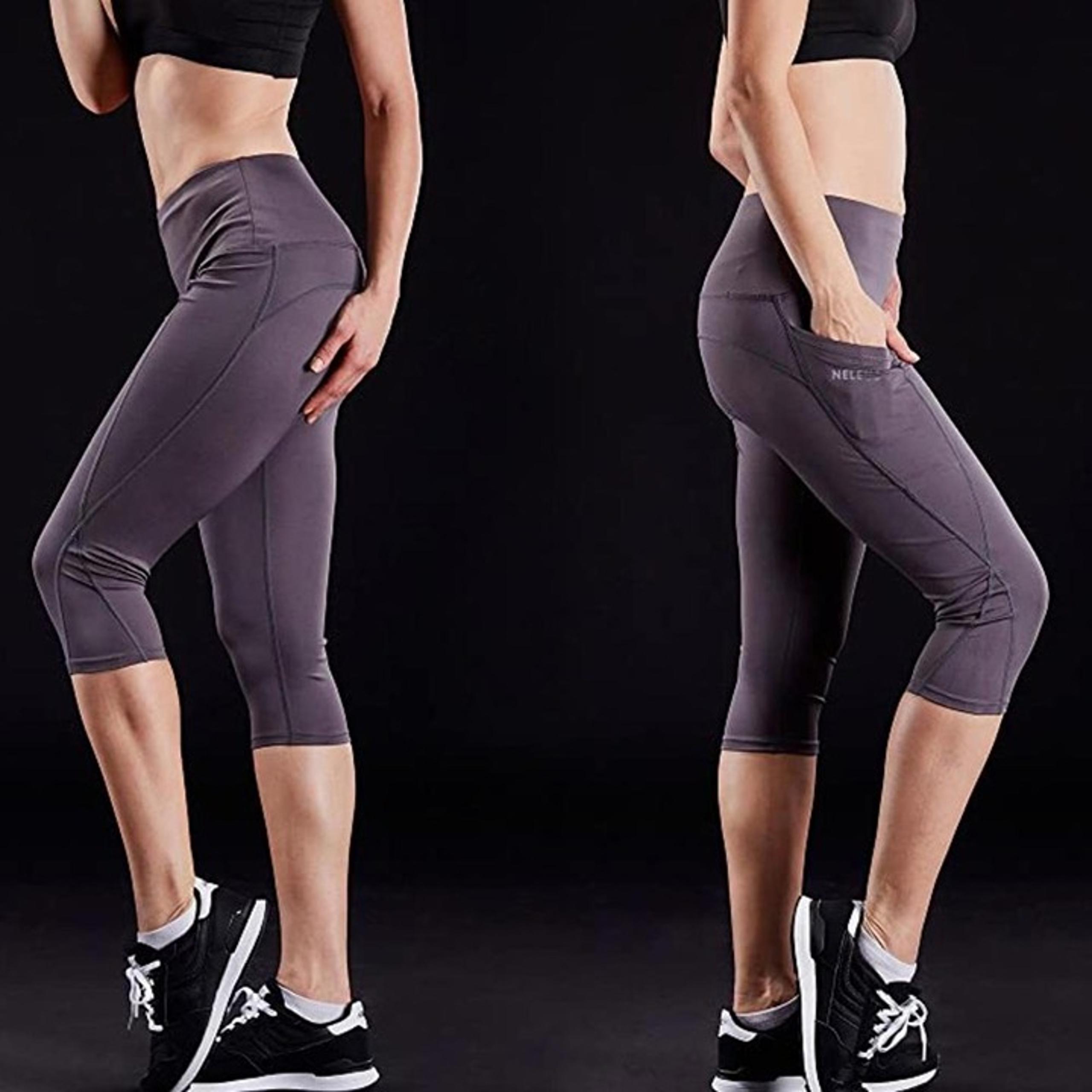 Women’s Neleus tummy control Capri leggings Small