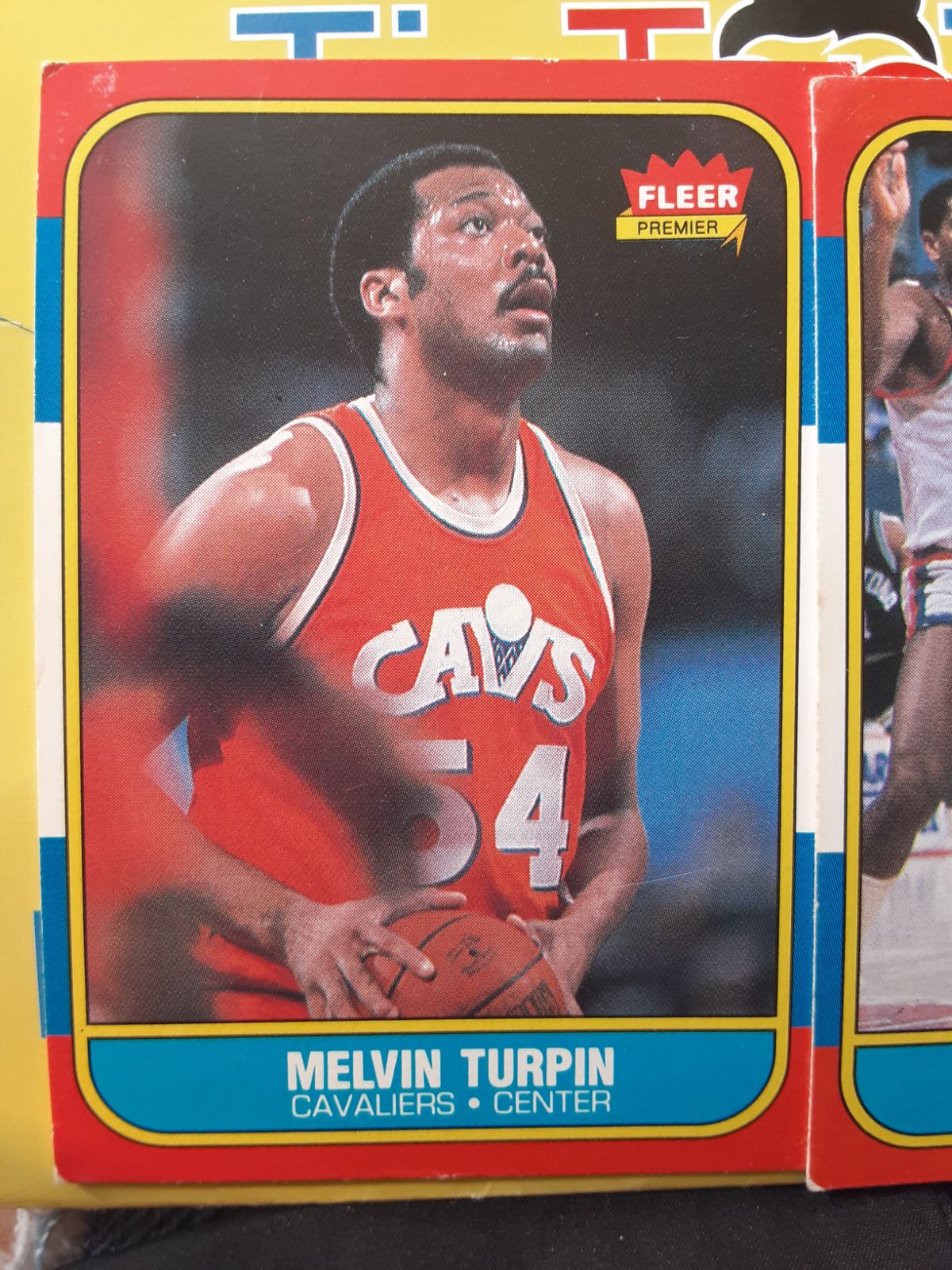 Melvin Turpin 1986 AUTHENTIC ROOKIE CARD
