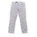 J Crew 28 Toothpick white brightly floral pattern midrise skinny cut ankle jeans