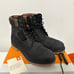 Timberland Boots Men's 11 Warm Lined 6 WATERPROOF Black Nubuck Plaid Tan Boots