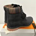 Timberland Boots Men's 11 Warm Lined 6 WATERPROOF Black Nubuck Plaid Tan Boots