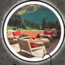 Hollywood smart mirror 30*30 Round