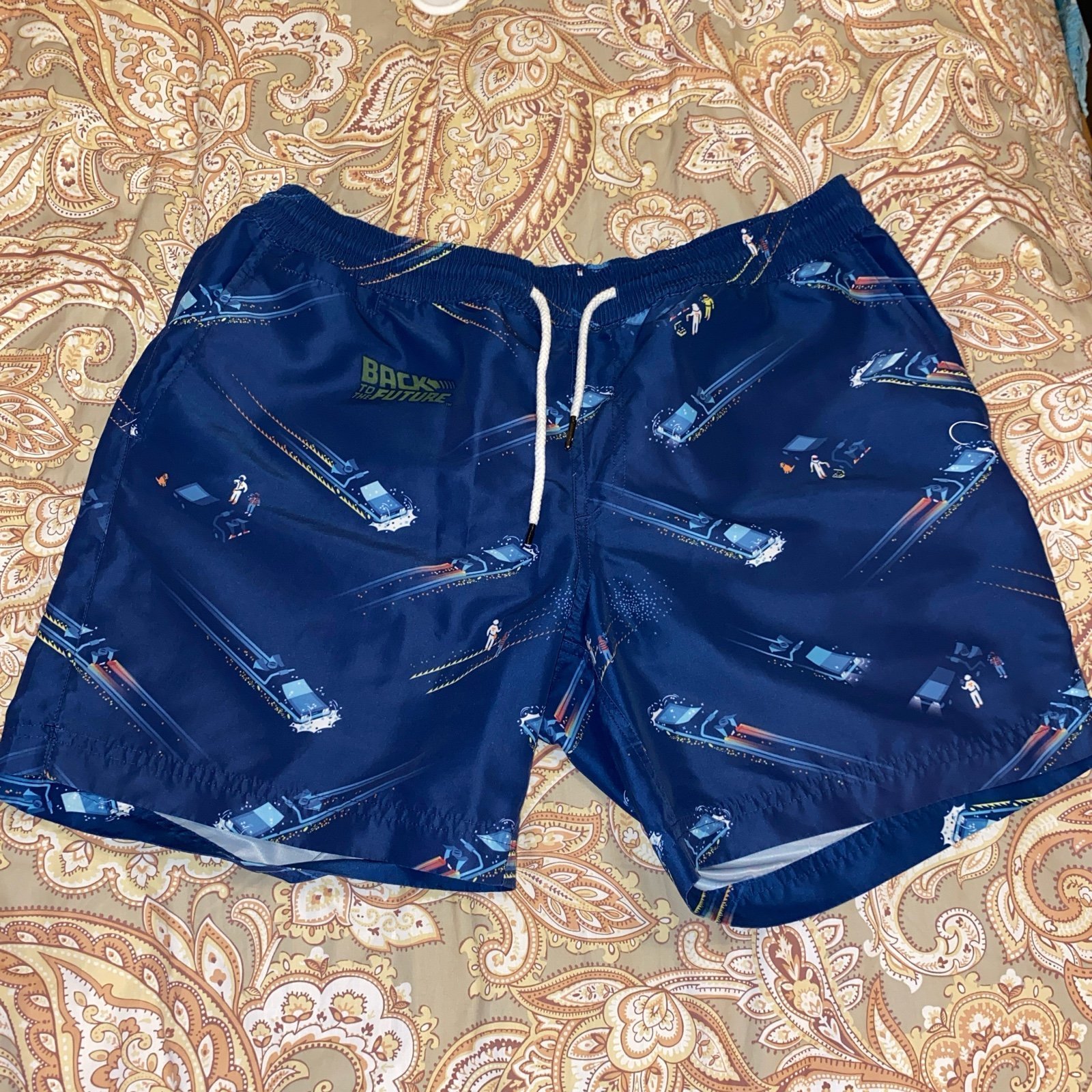 Back to the future swim trunks