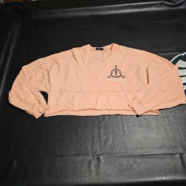 Panic At The Disco Womens Peach Crop Spirit Jersey Medium Cropped