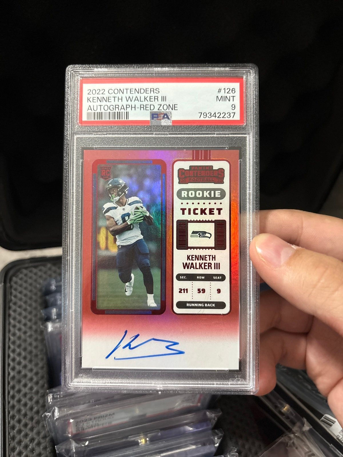 Kenneth Walker Auto PSA 9