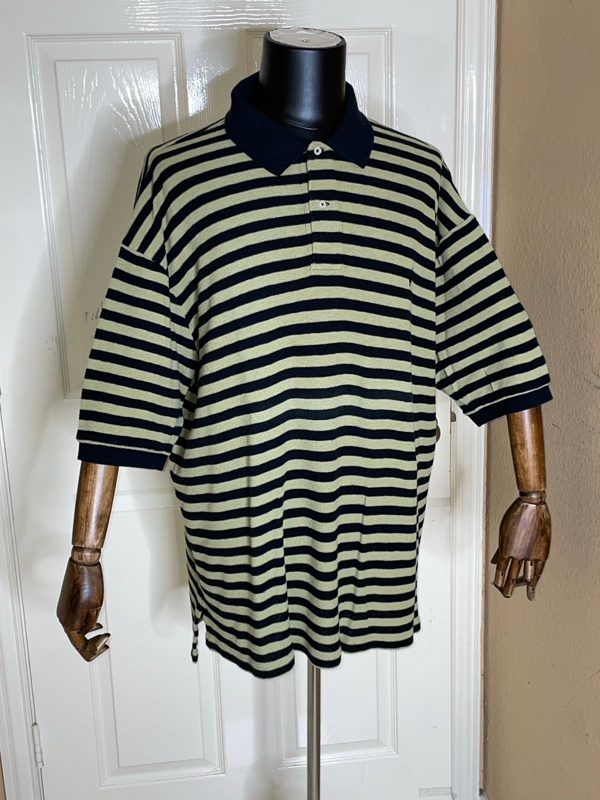 Polo By Ralph Lauren Knit Striped Short Sleeve Polo Shirt Men's 2XLT