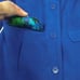 NEW Isaac Mizrahi Live! 4 Pea Coat Blue Winter Jacket Long S Small Long Button