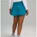 LULULEMON PACE RIVAL SKIRT/SKORT TALL/LONG-HAWAIIAN BLUE-8-POCKETS