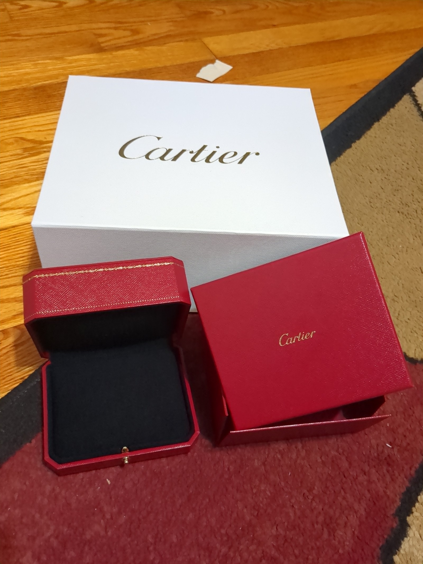 Set of 3 Cartier gift boxes