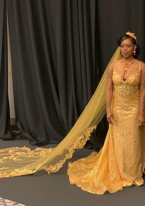 Gold Wedding Dress