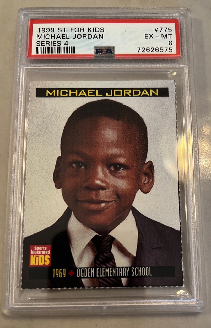 MICHAEL JORDAN 1999 Sports Illustrated SI For Kids #775 Series 4. PSA 6
