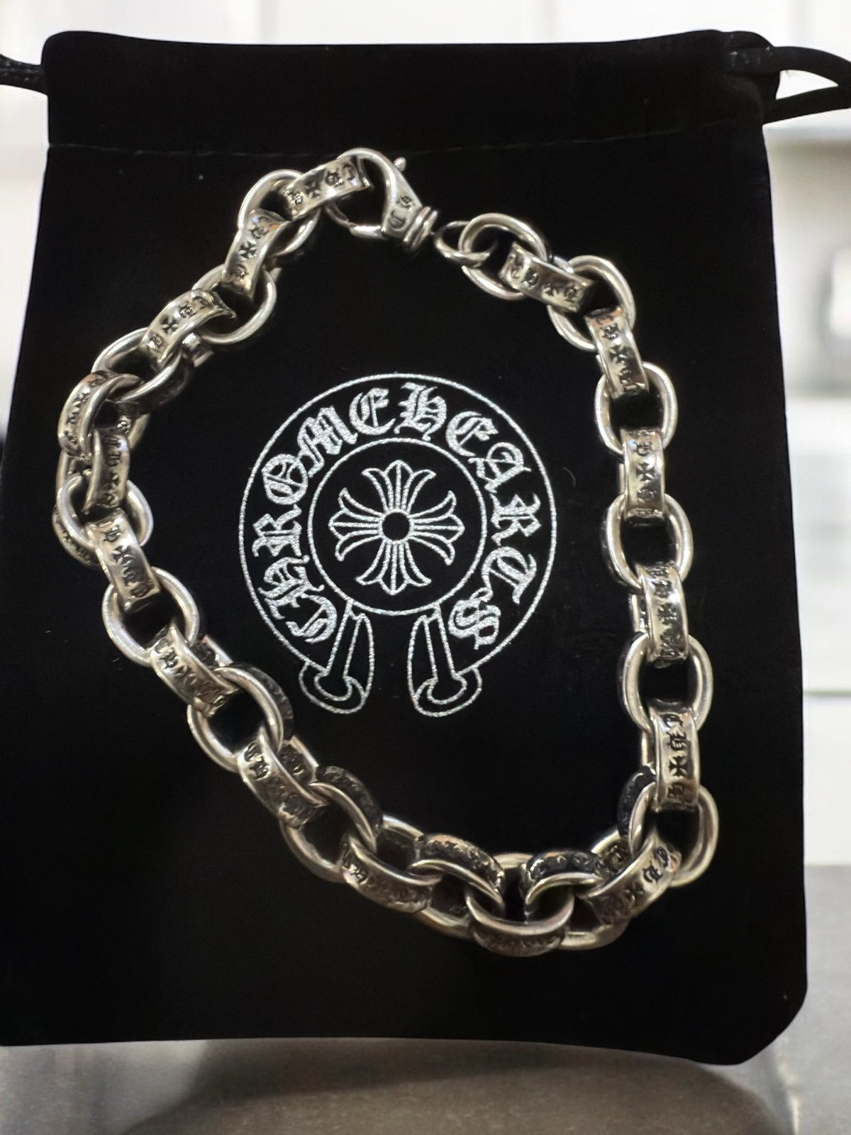 Chrome hearts bracelet size 8.5 but can be 8.0