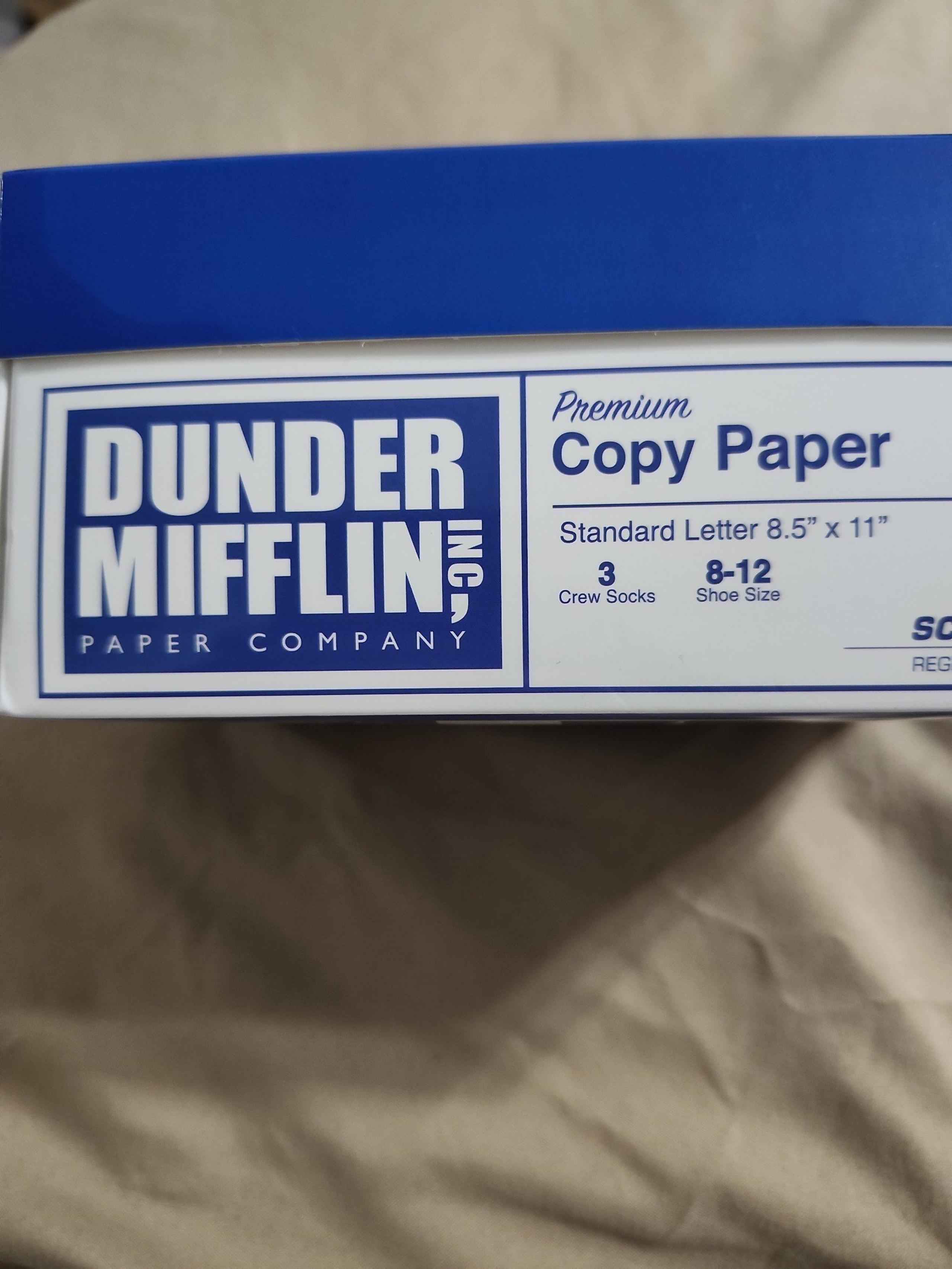 New Dunder Mifflin 3 Pairs of Socks Set