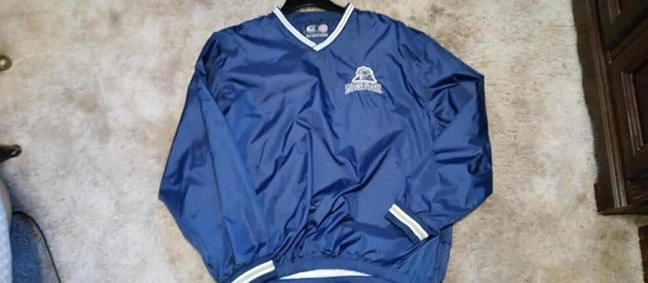 G-III  VTG 90s Pullover Nylon Navy Pittsburgh Panthers Windbreaker Size Large