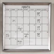 White Board Galvanized Calendar - For Home / Office - NEW- Pottery Barn