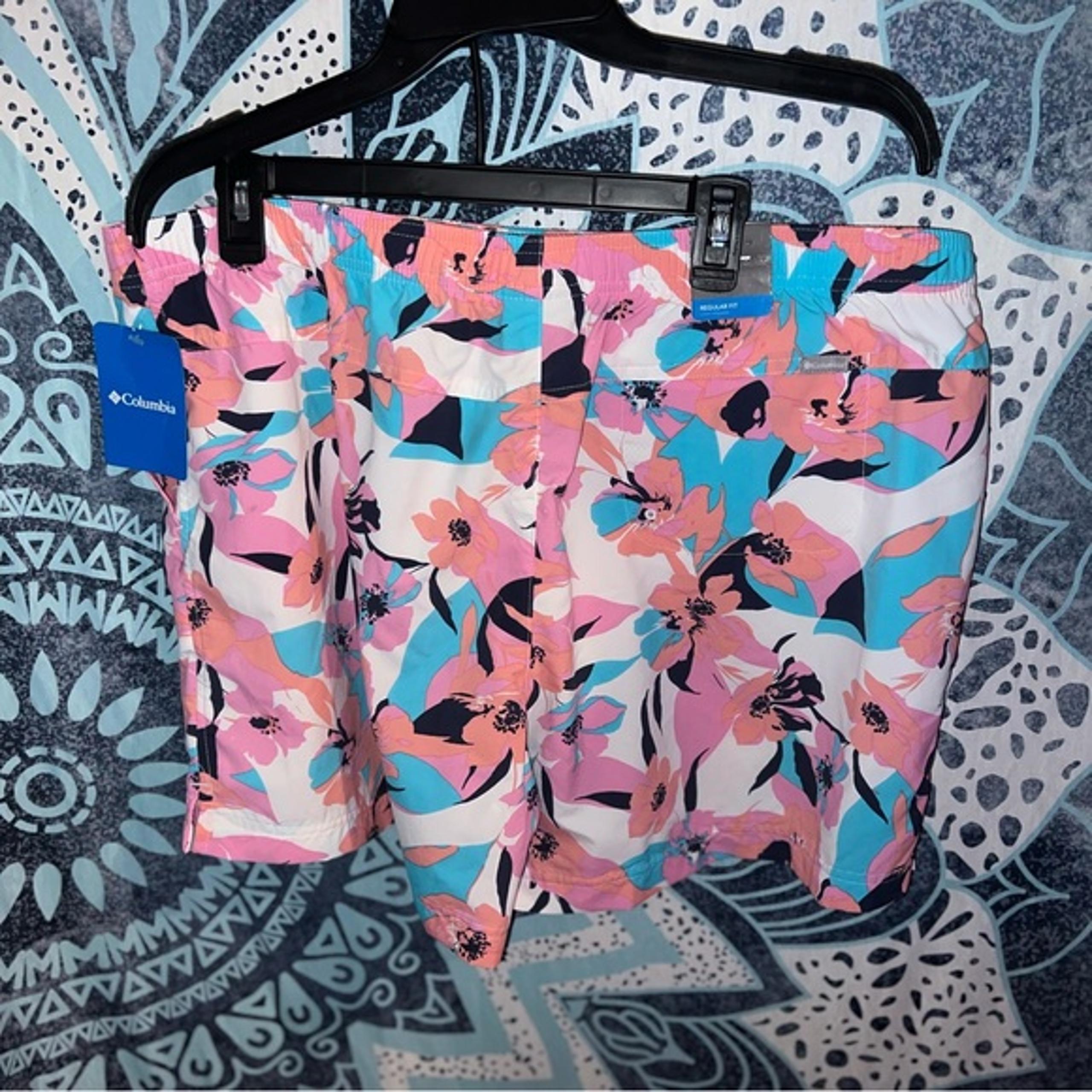 Columbia Multicolor Floral Swim Trunks XXL