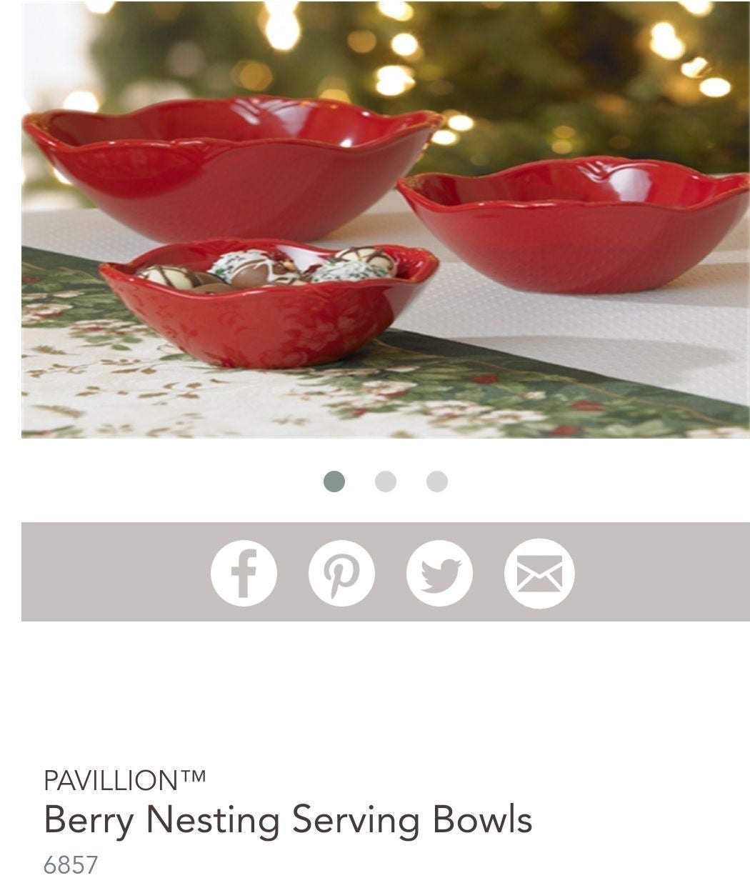 Berry Nesting Serving Bowls  6857