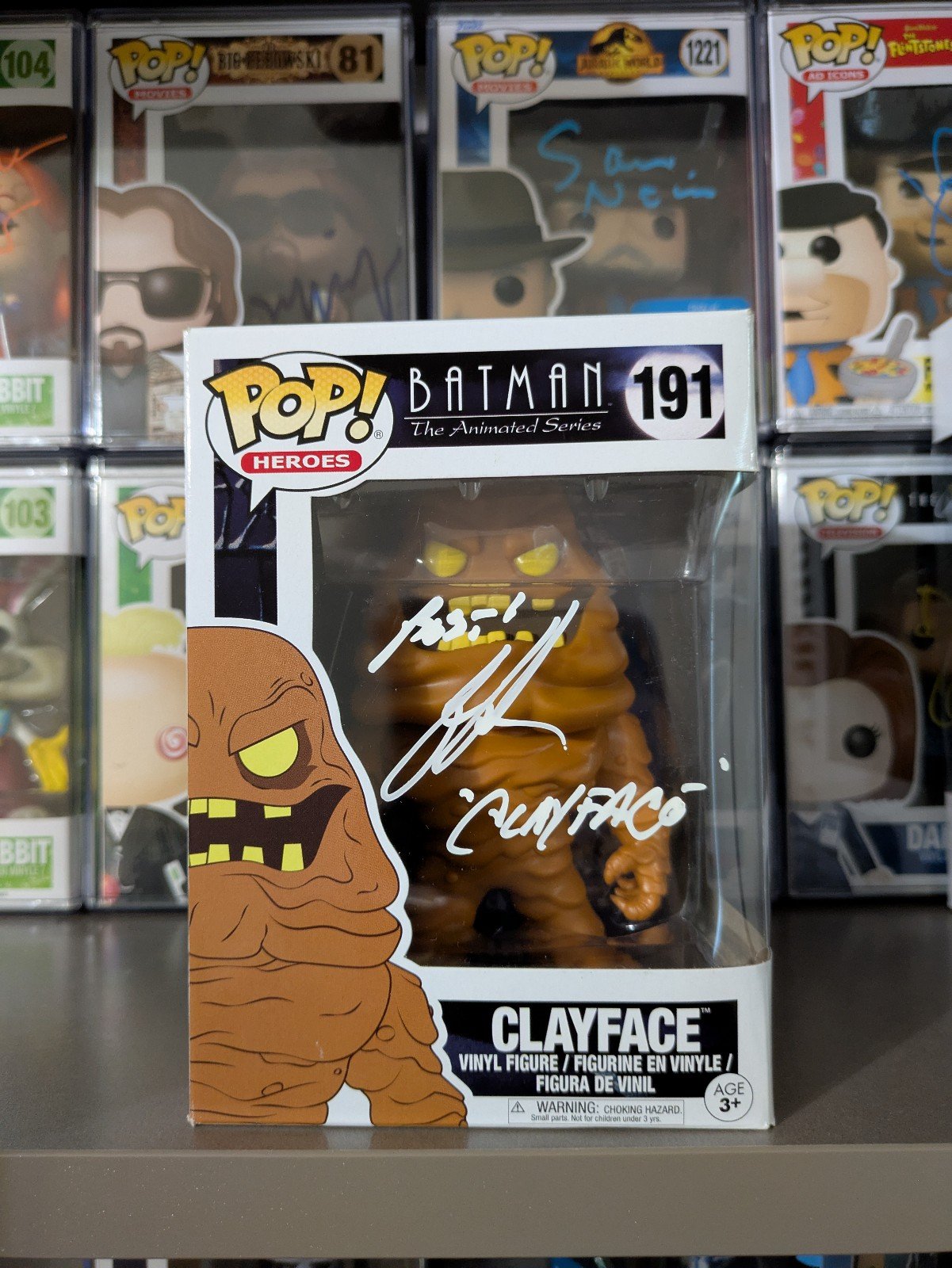 Ron Perlman signed Clay Face Funko Pop