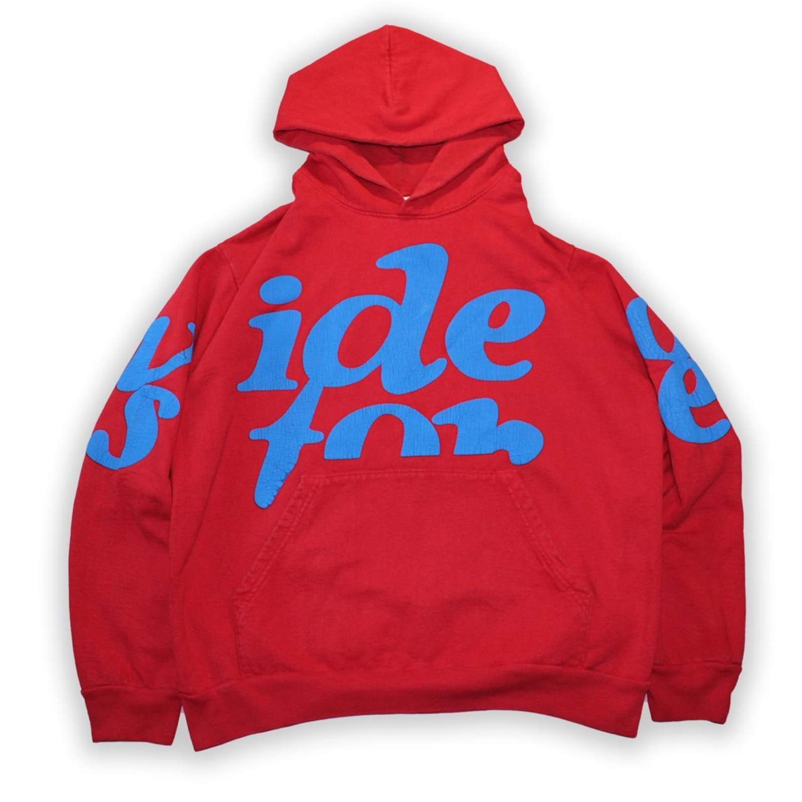 Y2K Video Store Brock Hampton Red Puff Print Hoodie