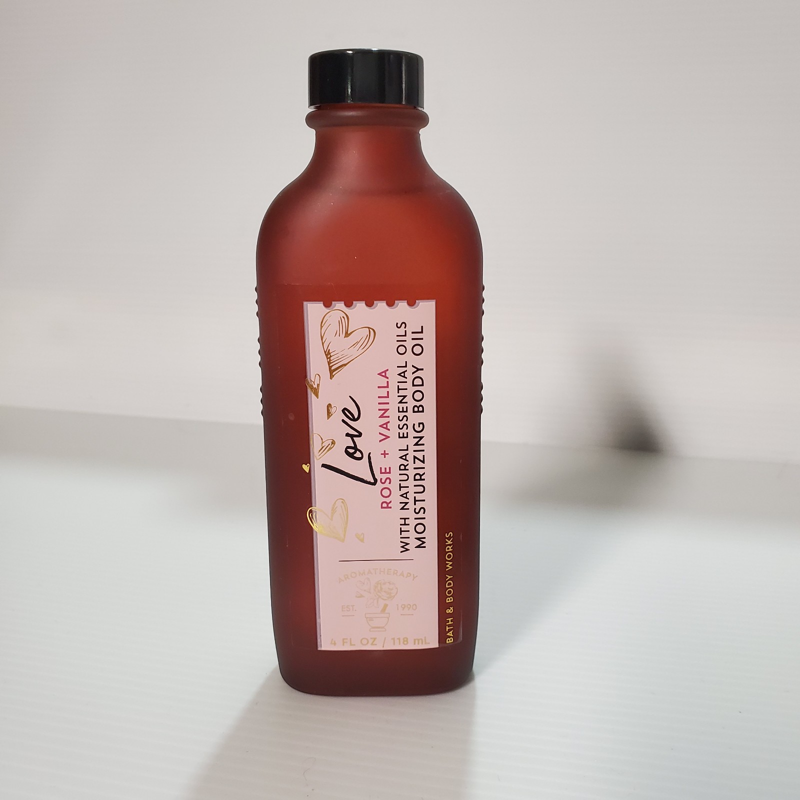 Bath and Body Works Rose Vanilla Moisturizing Body Oil